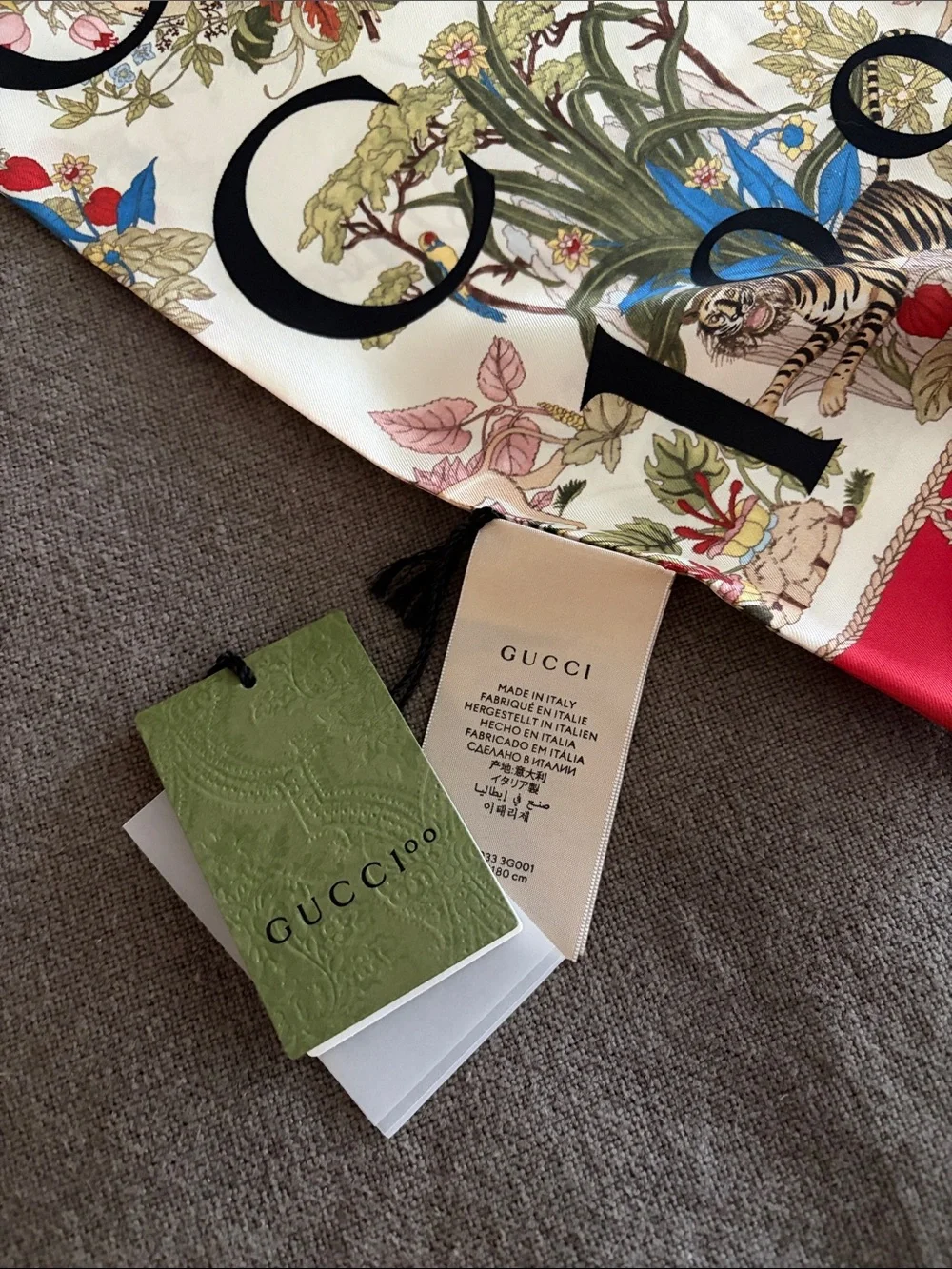 Gucci 100th Anniversary Silk Scarf